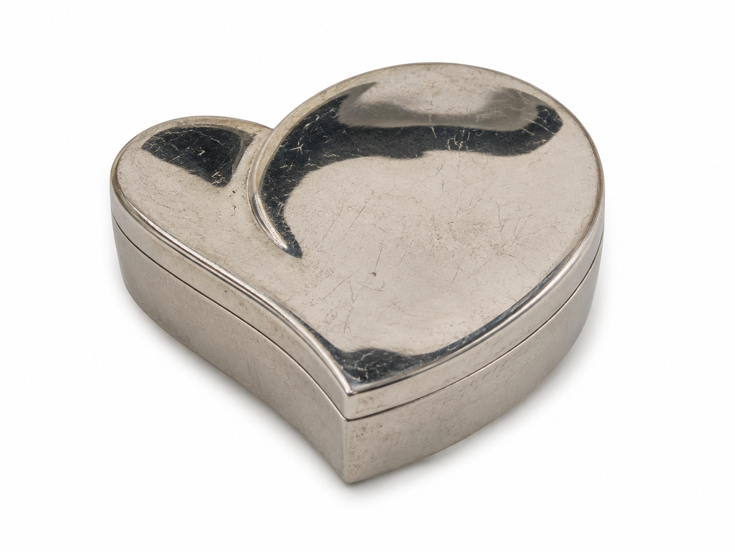 Rose Gold Tone Heart Shaped Trinket Box Keepsake Box