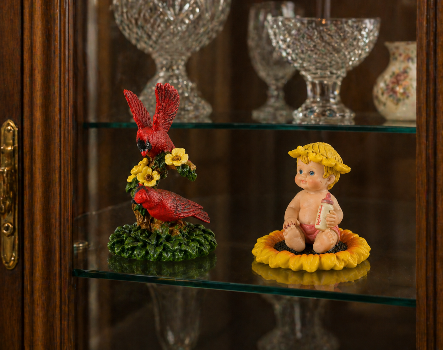 Collection of Five Small Ornaments – Mixed Decorative Figurine Lot