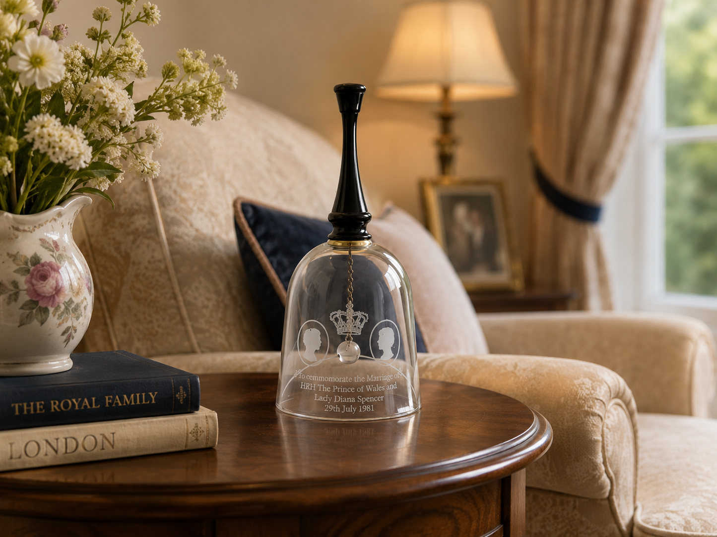 1981 Royal Wedding Glass Bell – Charles & Diana Collectible