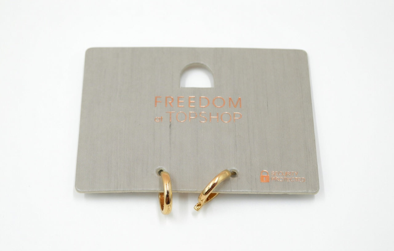 Topshop Freedom Gold Tone Snake Earrings – Sparkly Statement Jewellery