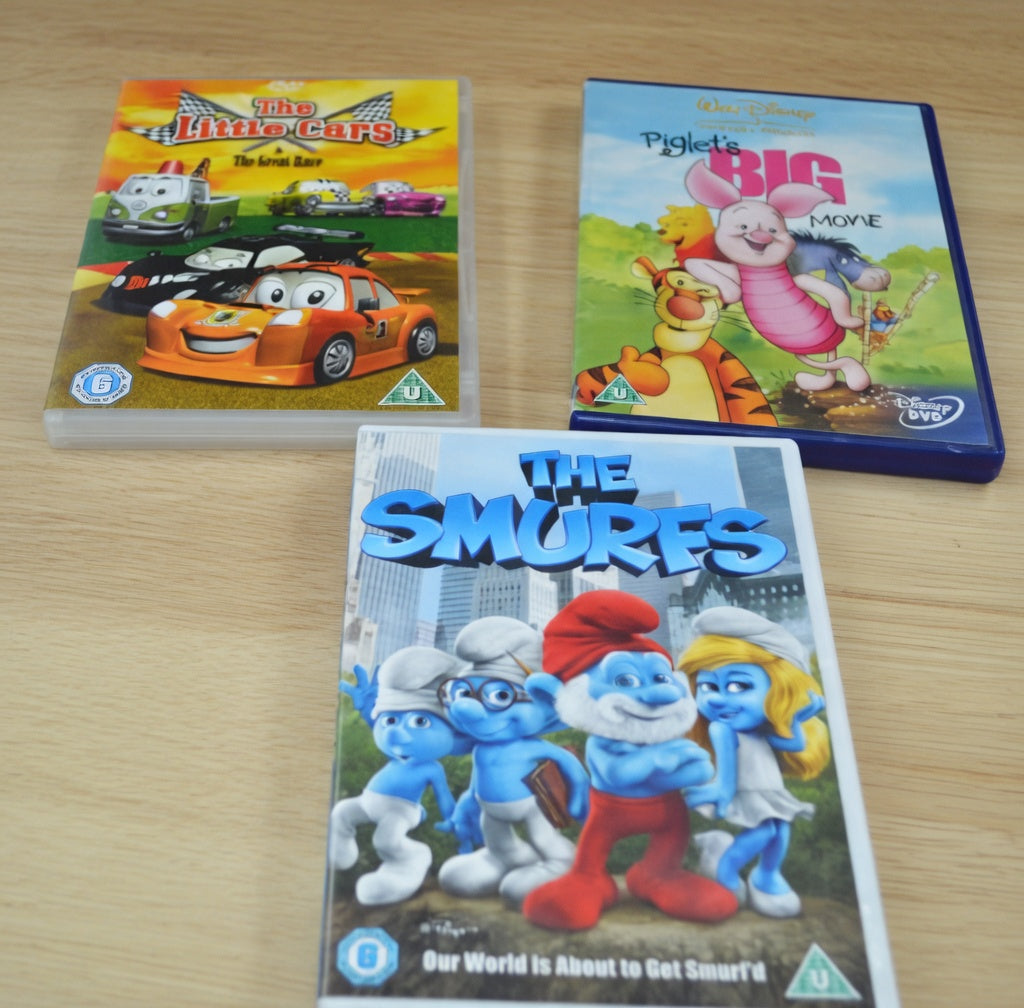 SIX CHILDREN'S DVD'S(PREVIOUSLY OWNED) GOOD CONDITION
