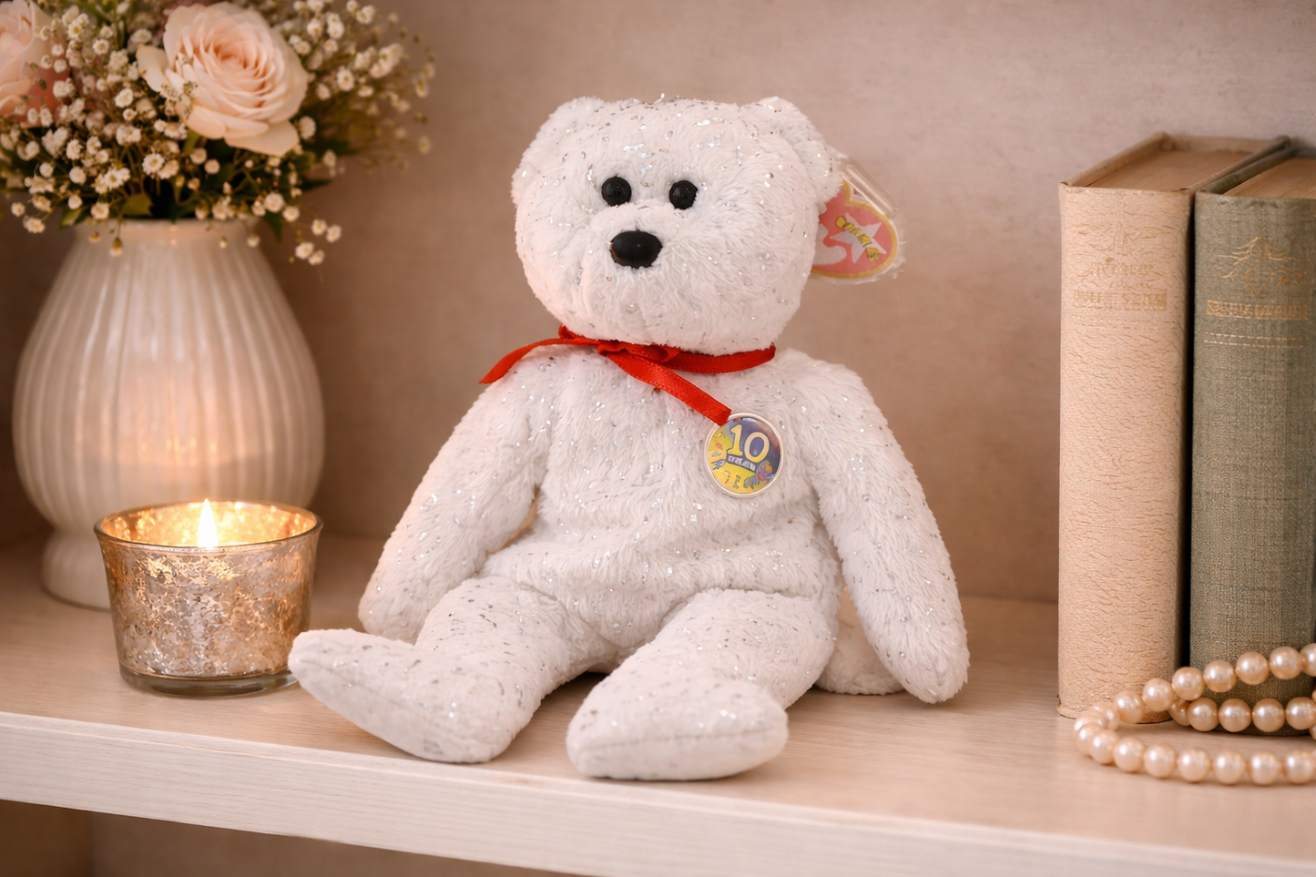 Beanie Babies Decade Anniversary Bear"
