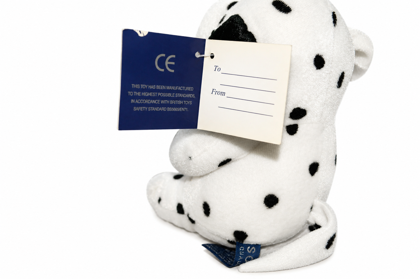 SOMERSET QUALITY SOFT TOYS SPOTTY DOG HOLDING TWO MICE TAGGED