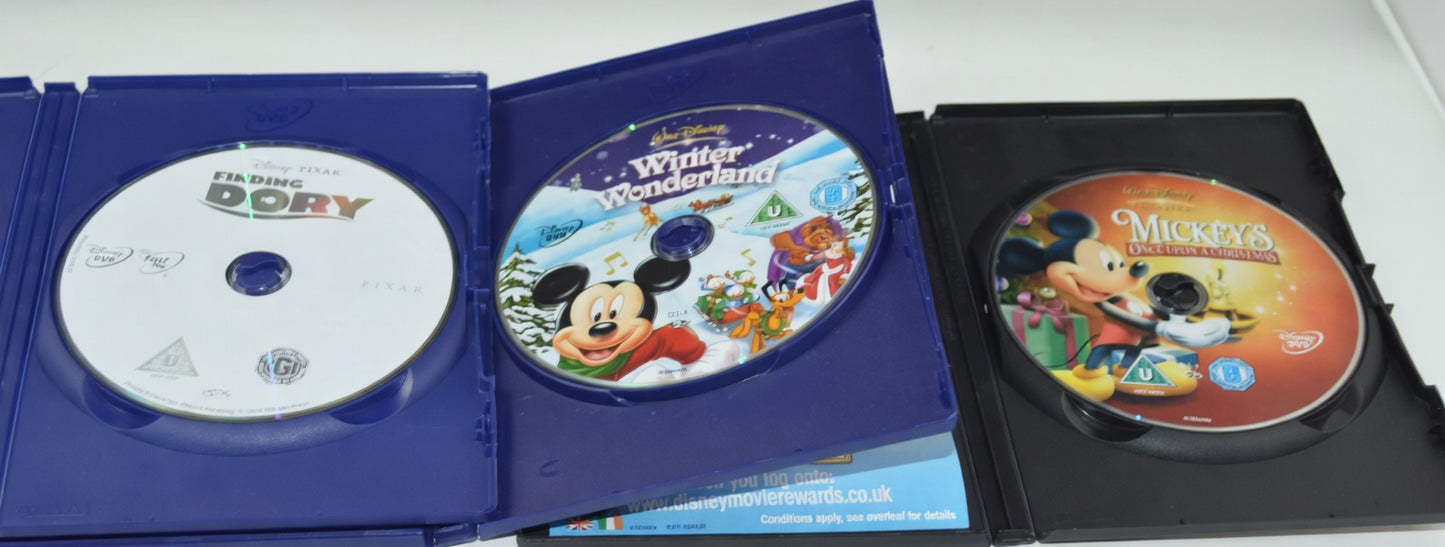Disney & Animated DVD Bundle – Mickey’s Once Upon a Christmas, Finding Dory, Bee Movie & Winter Wonderland