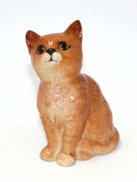 Vintage Beswick Persian Ginger Cat Figurine – England Ceramic Collectable