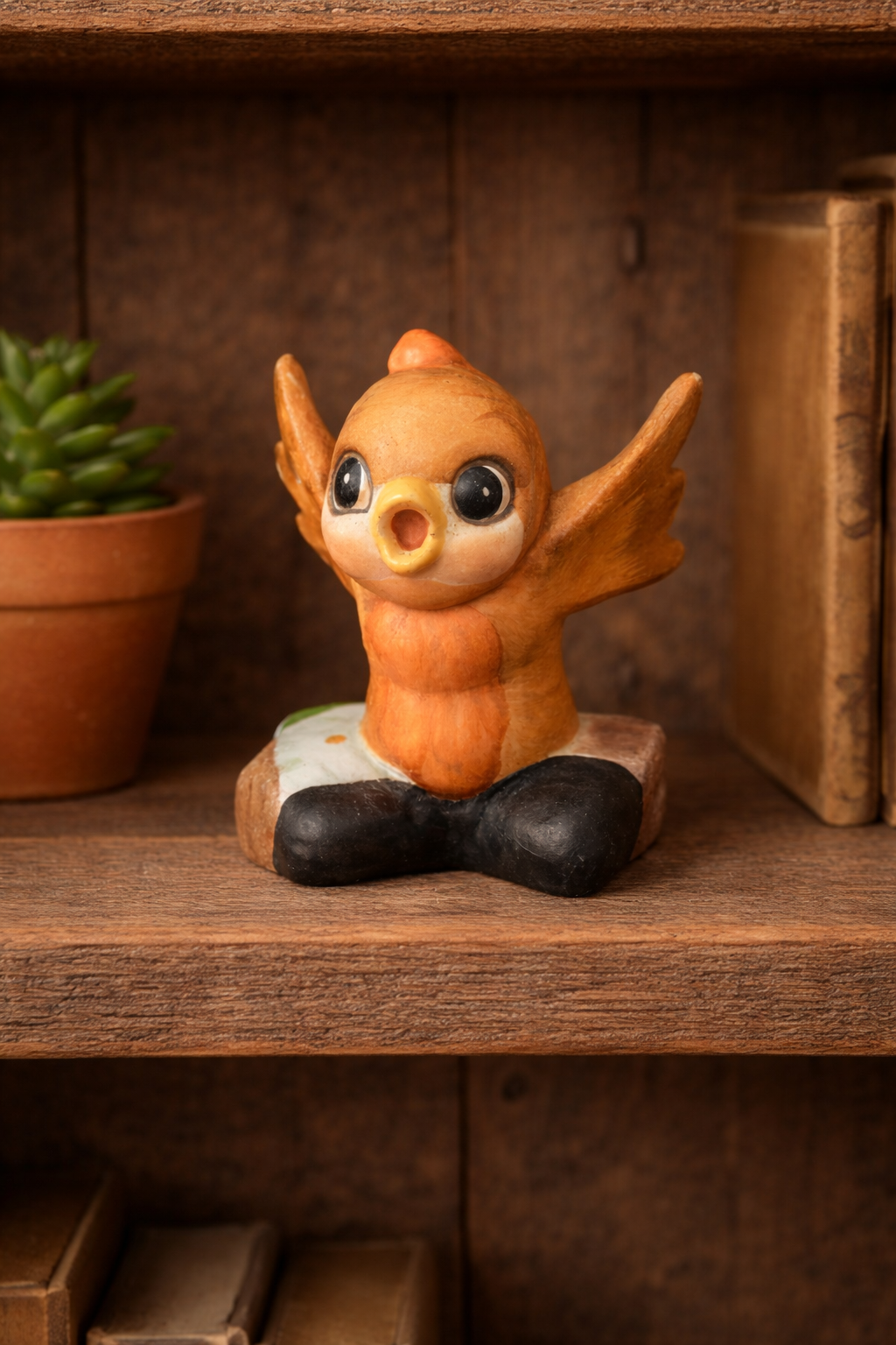 Hand-Painted Bird Figurine | Vintage Collectible Decor