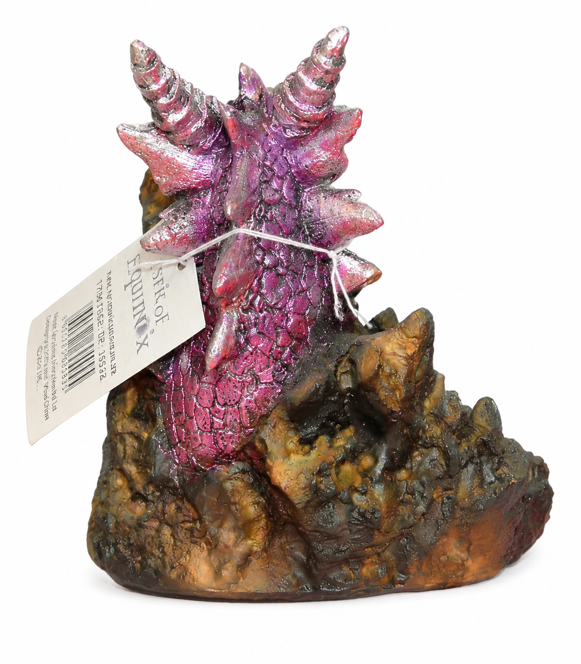Spirit of Equinox LED Purple & Silver Dragon Backflow Incense Burner