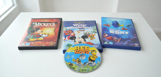 Disney & Animated DVD Bundle – Mickey’s Once Upon a Christmas, Finding Dory, Bee Movie & Winter Wonderland