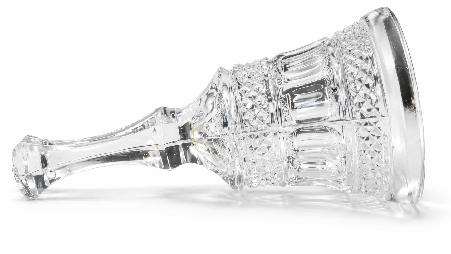 Cut Glass Bell Decorative Ornament