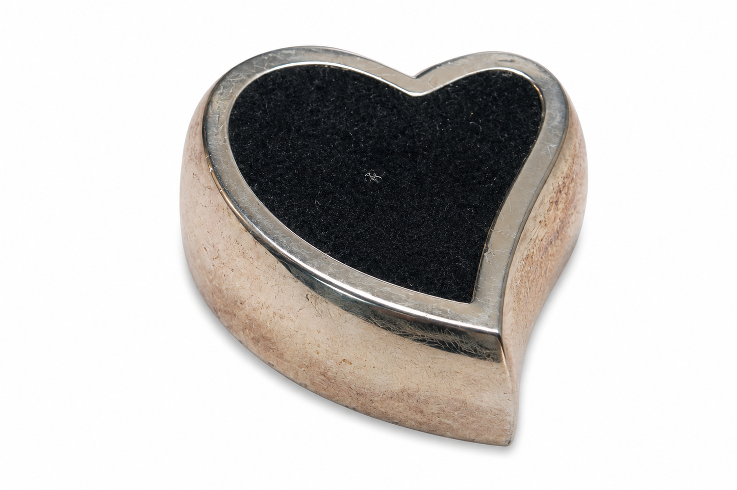 Rose Gold Tone Heart Shaped Trinket Box Keepsake Box