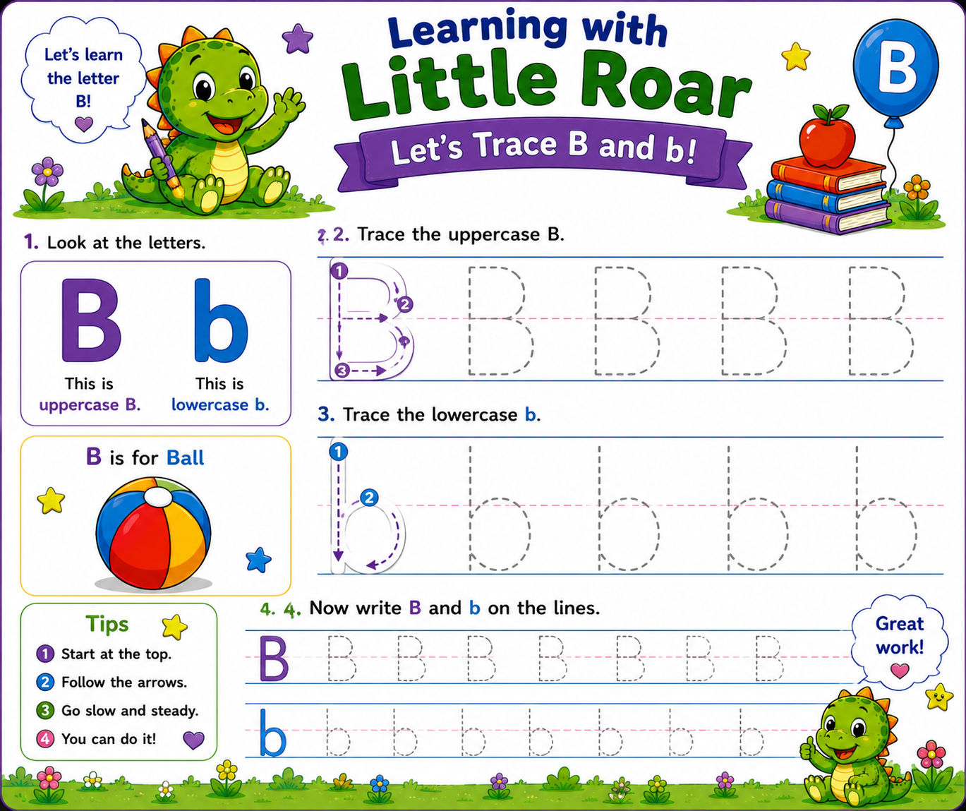 Little_Roar_Trace_A_B_C_Worksheet