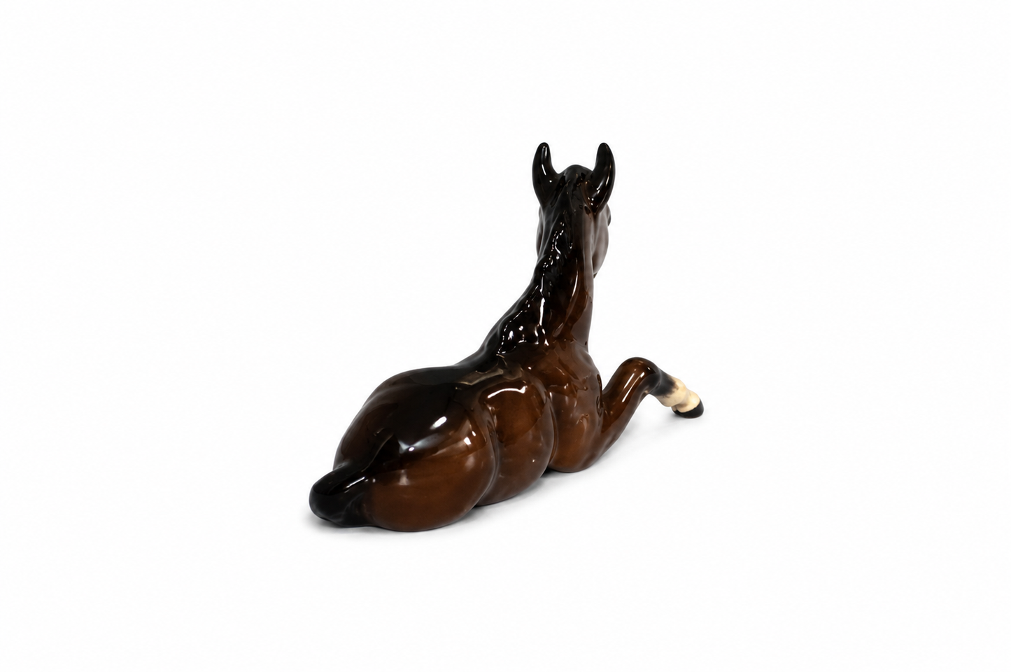 Vintage Beswick Horse Figurines JBH 30 Standing Foal & Beswick 915 Seated Foal – England