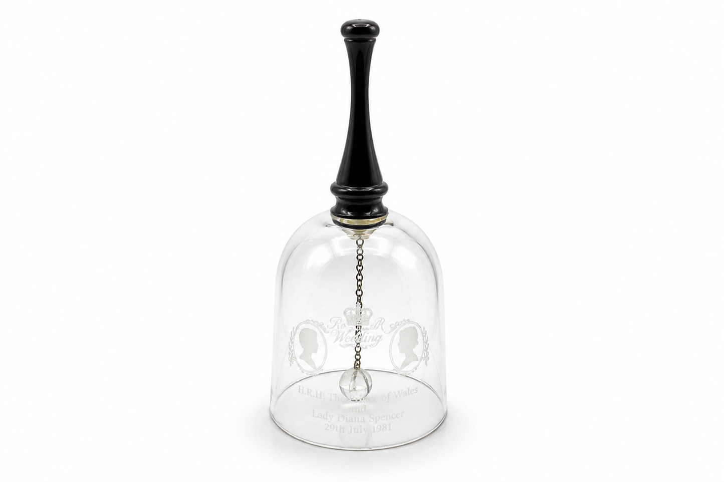 1981 Royal Wedding Glass Bell – Charles & Diana Collectible
