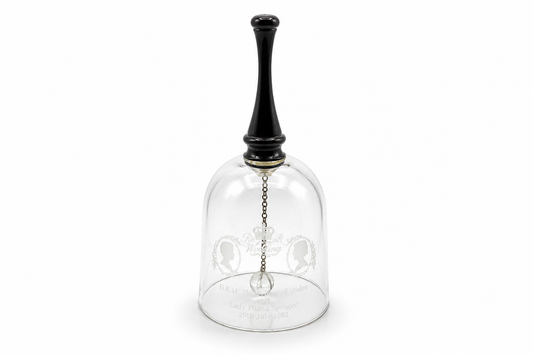 1981 Royal Wedding Glass Bell – Charles & Diana Collectible