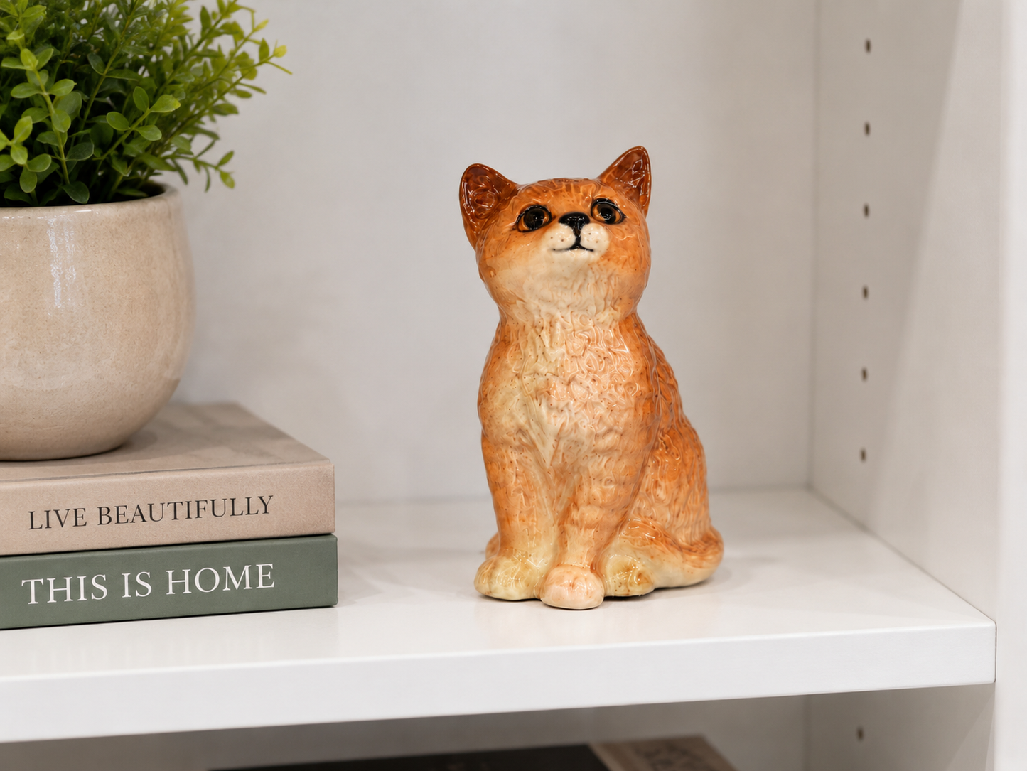 Vintage Beswick Persian Ginger Cat Figurine – England Ceramic Collectable