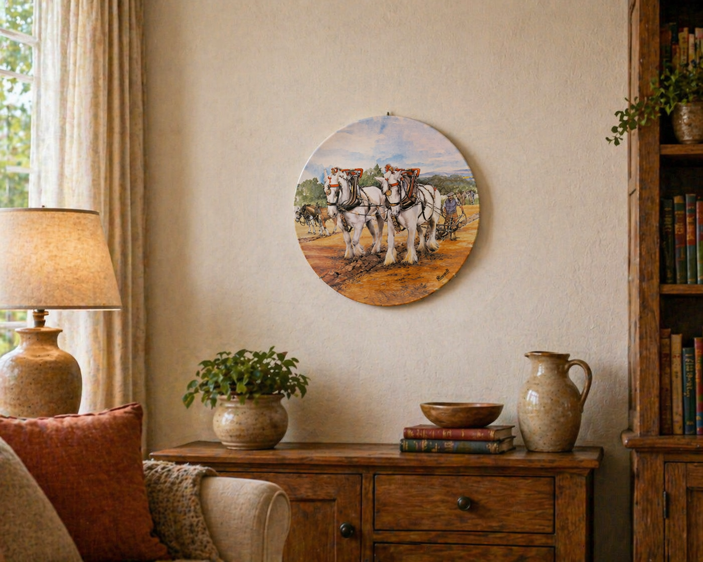 Rare Danbury Mint Collectors Plate – “The Ploughing Match” – Pre-Owned