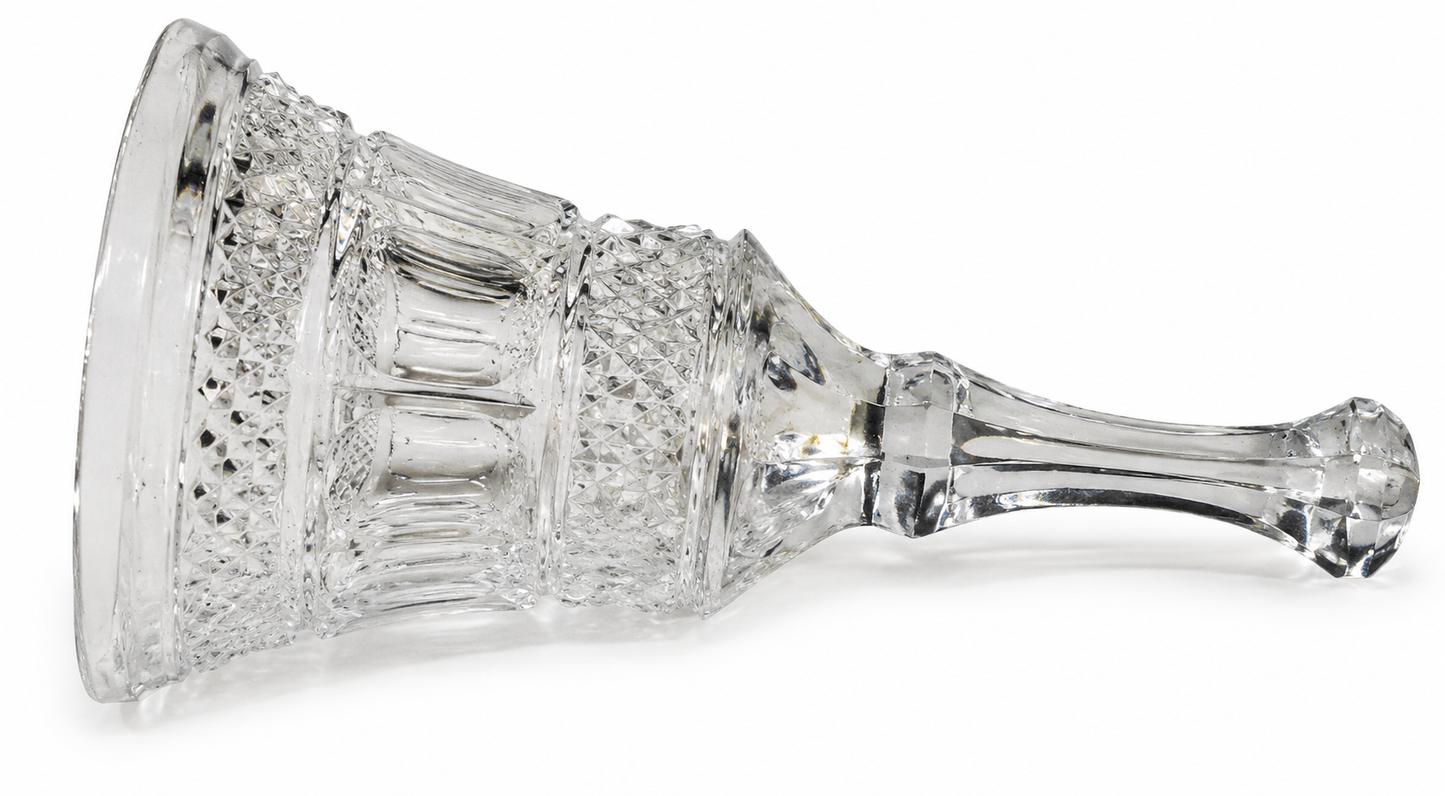 Cut Glass Bell Decorative Ornament