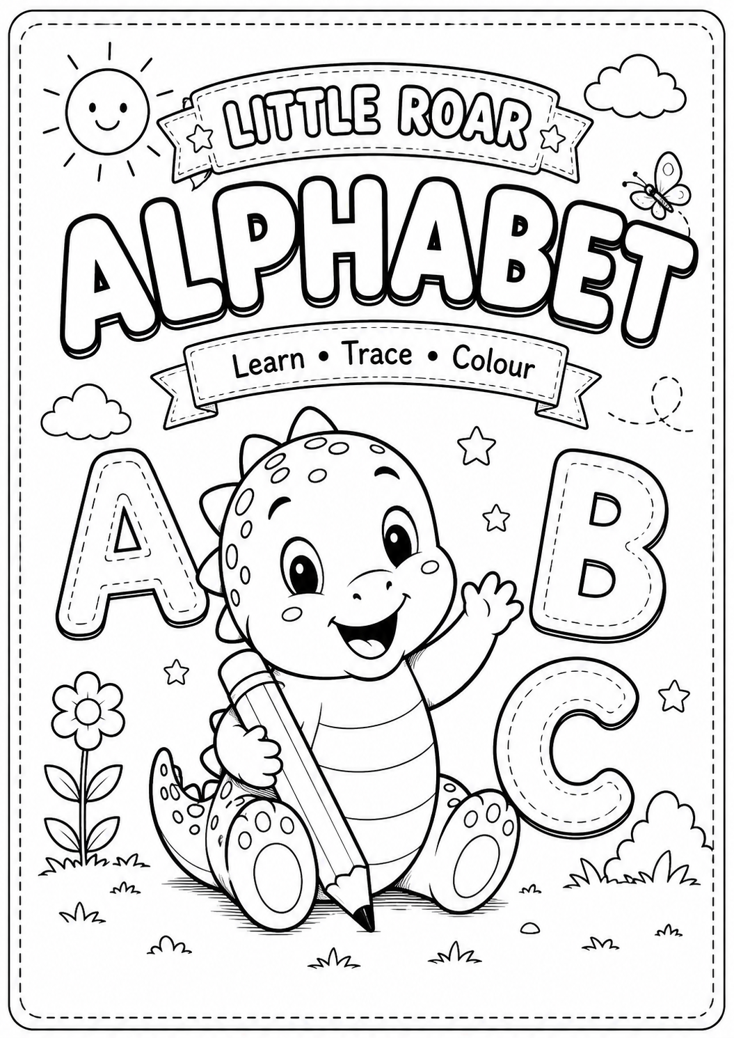 Little Roar™ My First Alphabet Workbook – Printable A–Z Learning Activities PDF