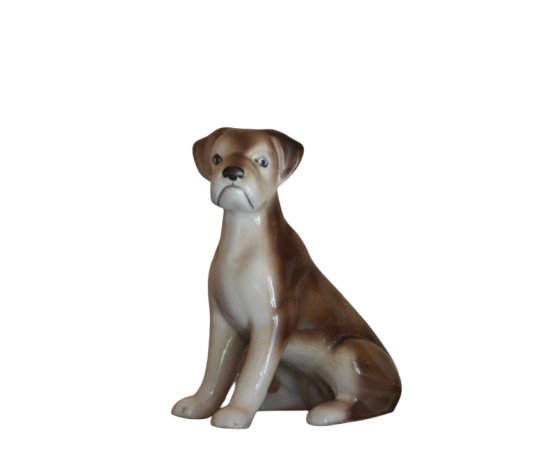 BOXER DOG FIGURINE(PREVIOUSLY OWNED) GOOD CONDITION