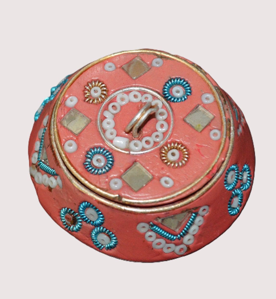 PINK LIDDED TRINKET POT - TMD167207