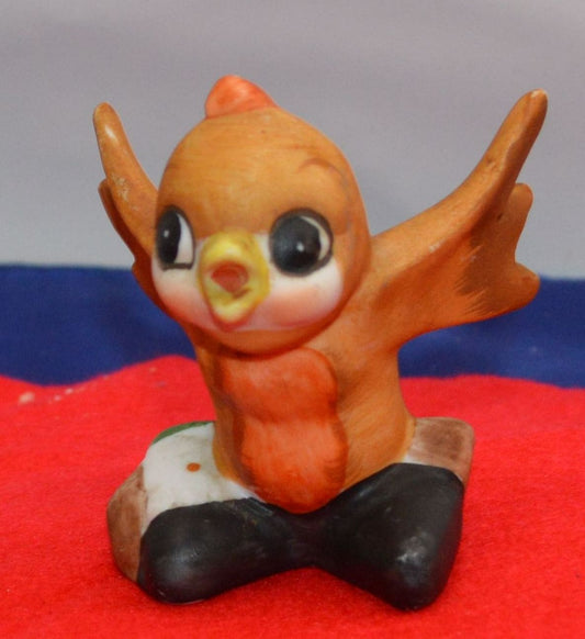 Hand-Painted Bird Figurine | Vintage Collectible Decor - TMD167207
