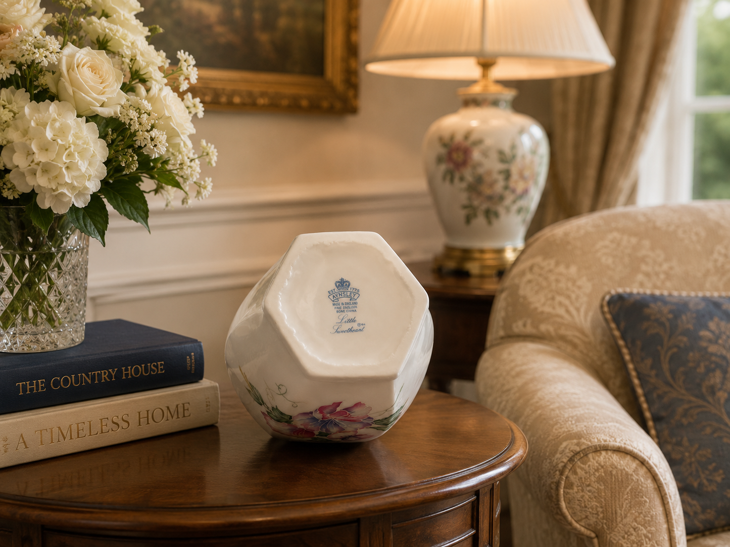 Aynsley Hexagonal Vase – Little Sweetheart Fine Bone China