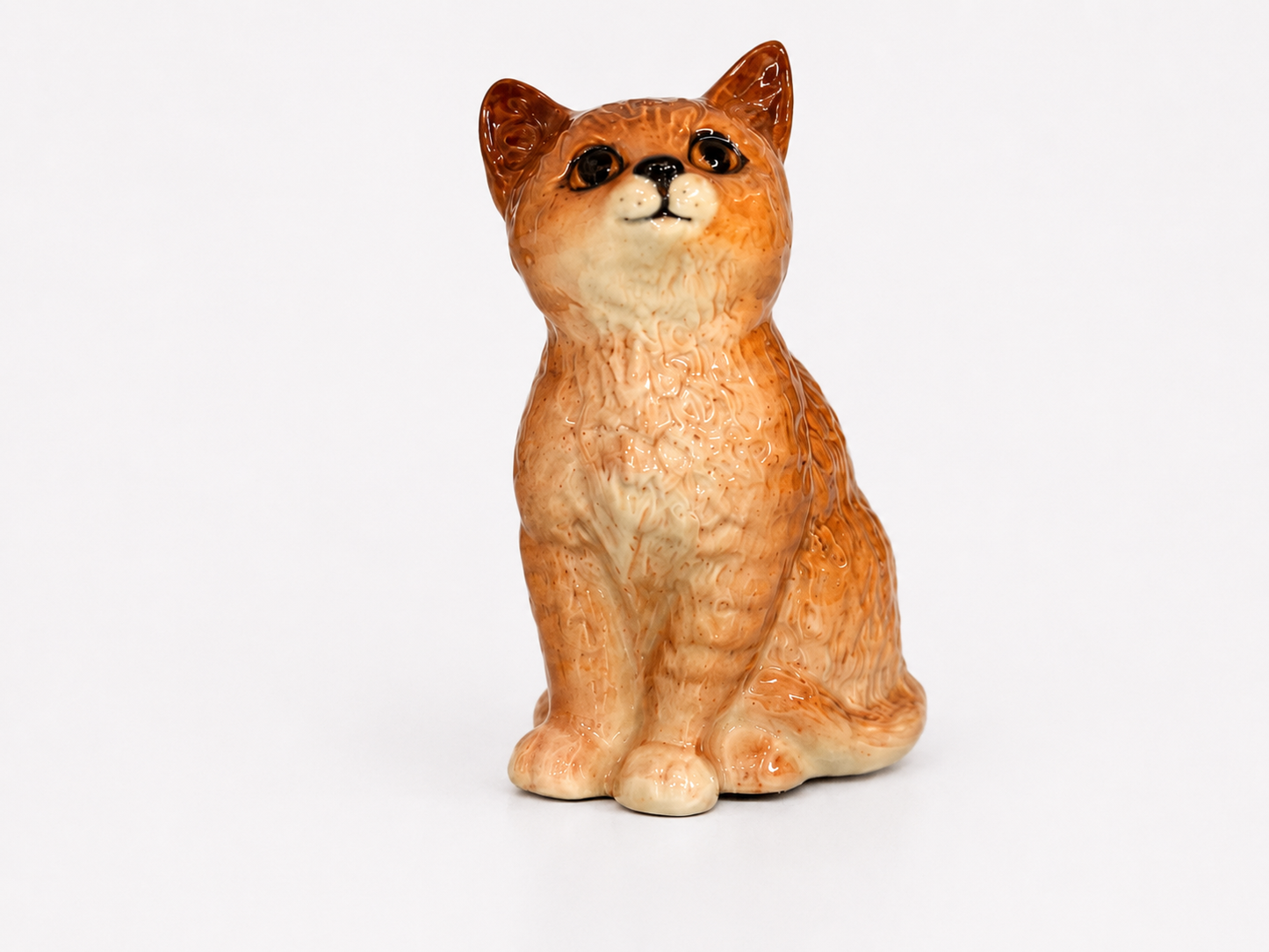 Vintage Beswick Persian Ginger Cat Figurine – England Ceramic Collectable