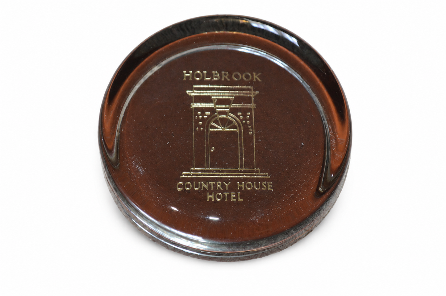 Holbrook Country House Hotel Glass Paperweight Collectible