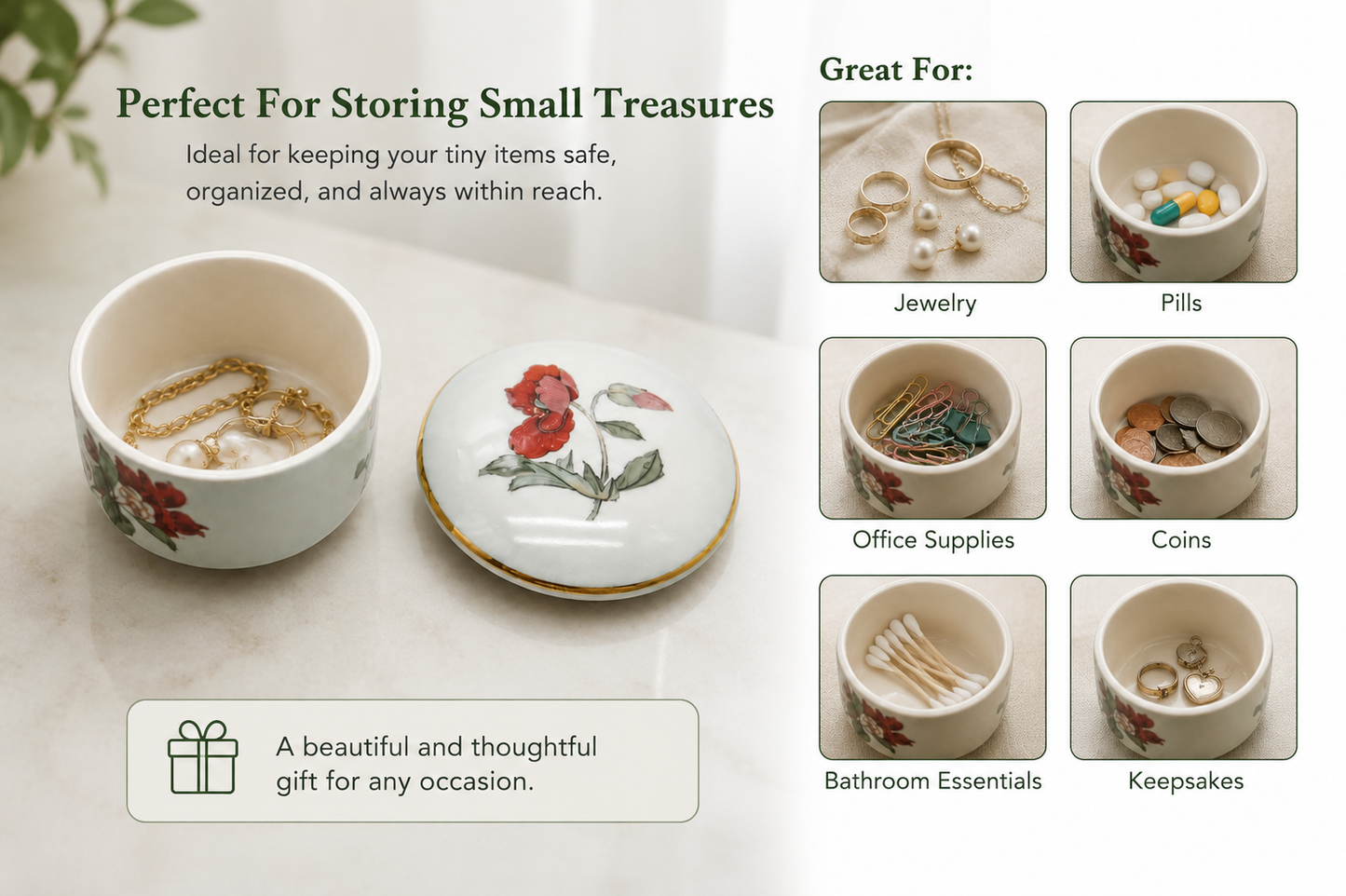 Palissy Petite Collection Trinket Pot – Royal Worcester