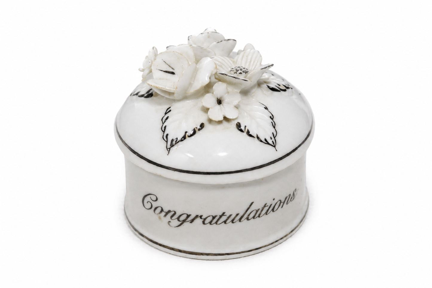 Congratulations On Your Anniversary Floral Trinket Box