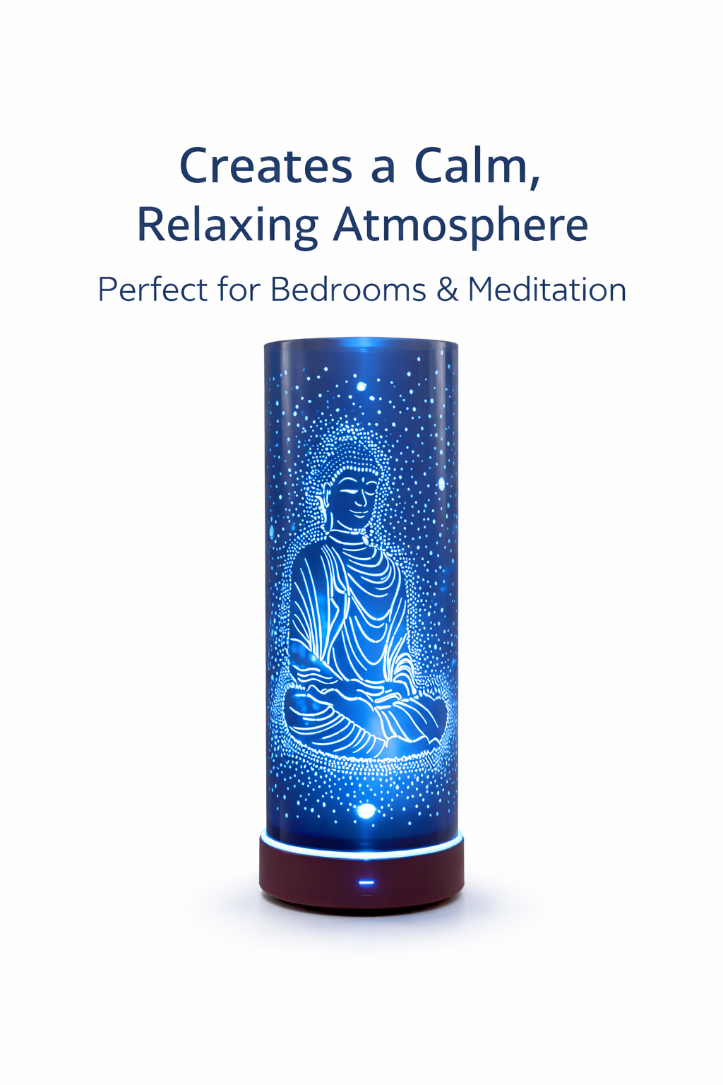 Colour Changing LED Aroma Lamp Buddha Design Wax Melt Oil Burner