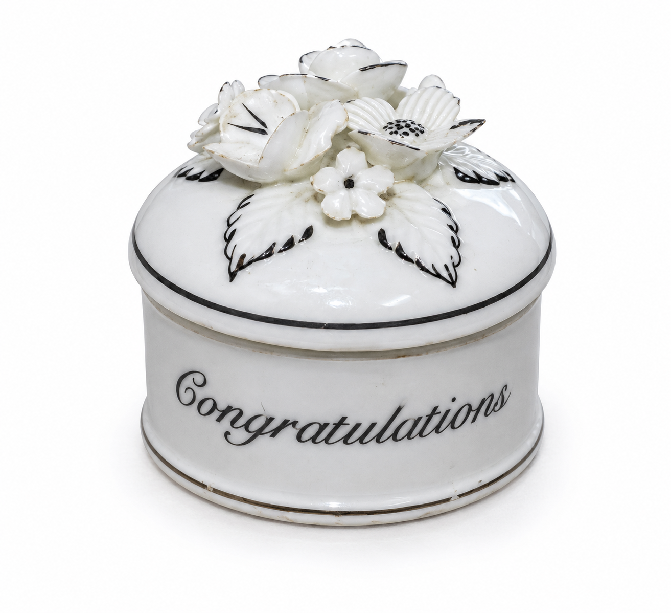 Congratulations On Your Anniversary Floral Trinket Box