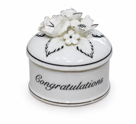 Congratulations On Your Anniversary Floral Trinket Box