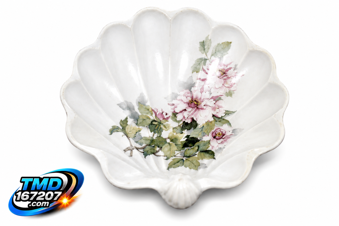 Grayshott Pottery Floral Shell Shaped Trinket Dish