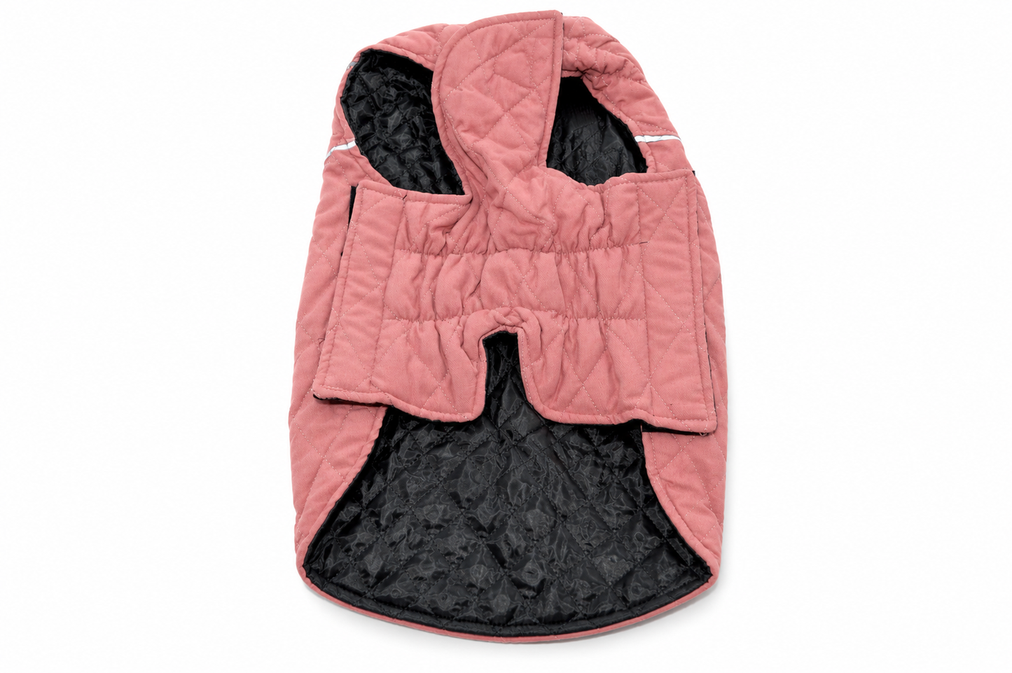 Morezi Dog Coat Winter Water Resistant Reflective Harness Hole Pink Large