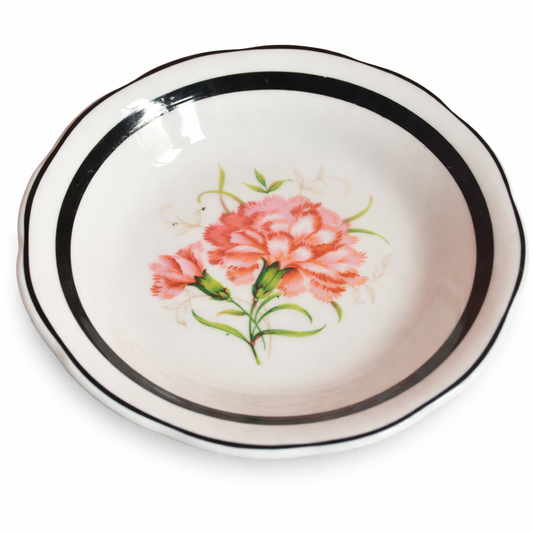 Rare Heatherley Mini Plate – Pink Carnation | Pre-Owned Gem