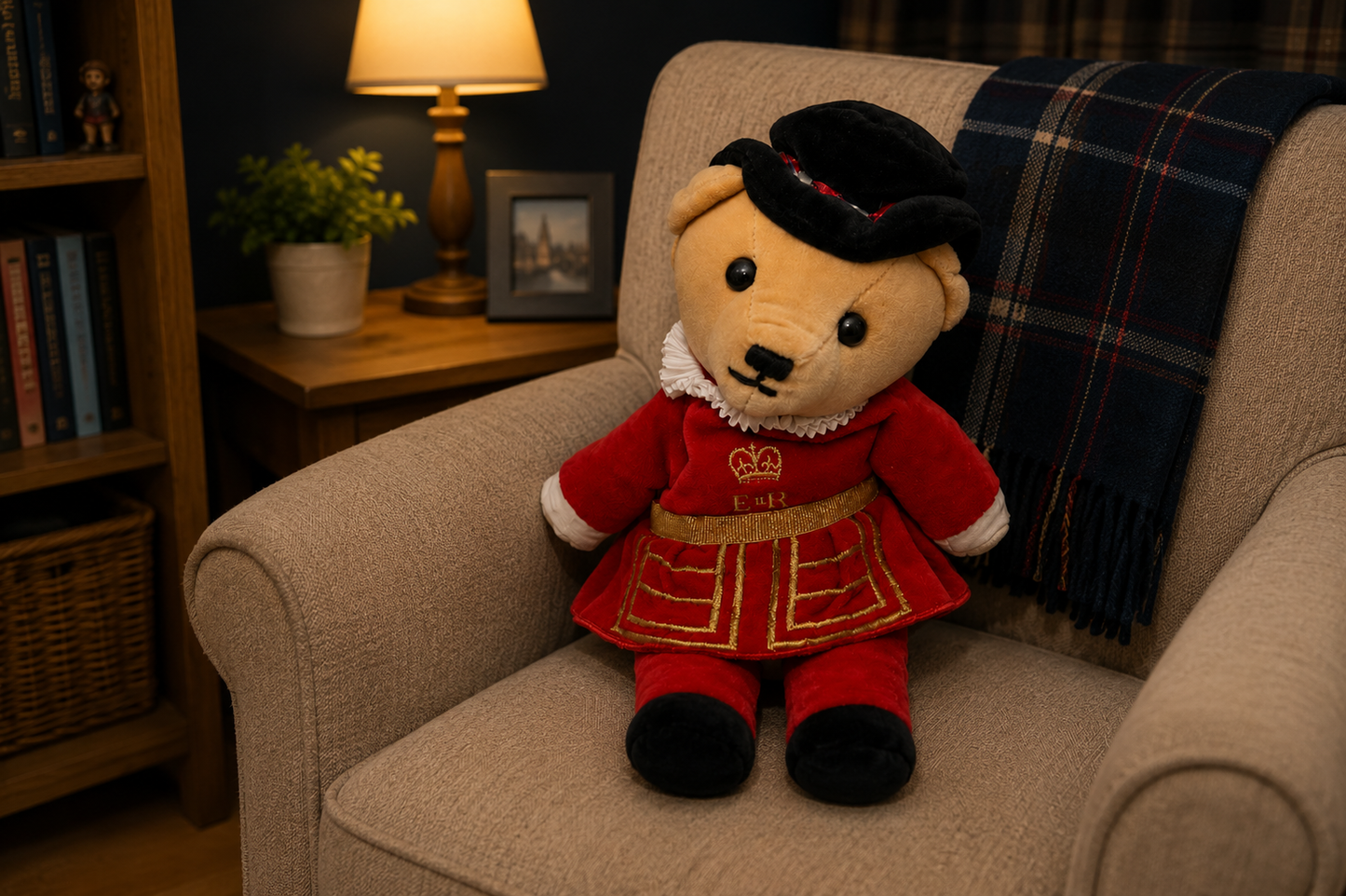 British Beefeater Teddy Bear Handmade Soft Toy Made in England