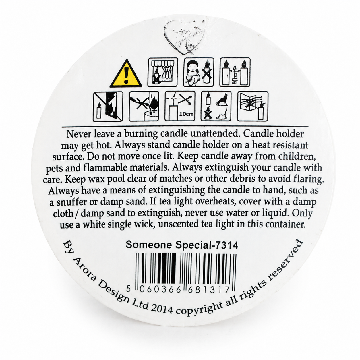 Said With Sentiment Tea Light Candle Holder Someone Special