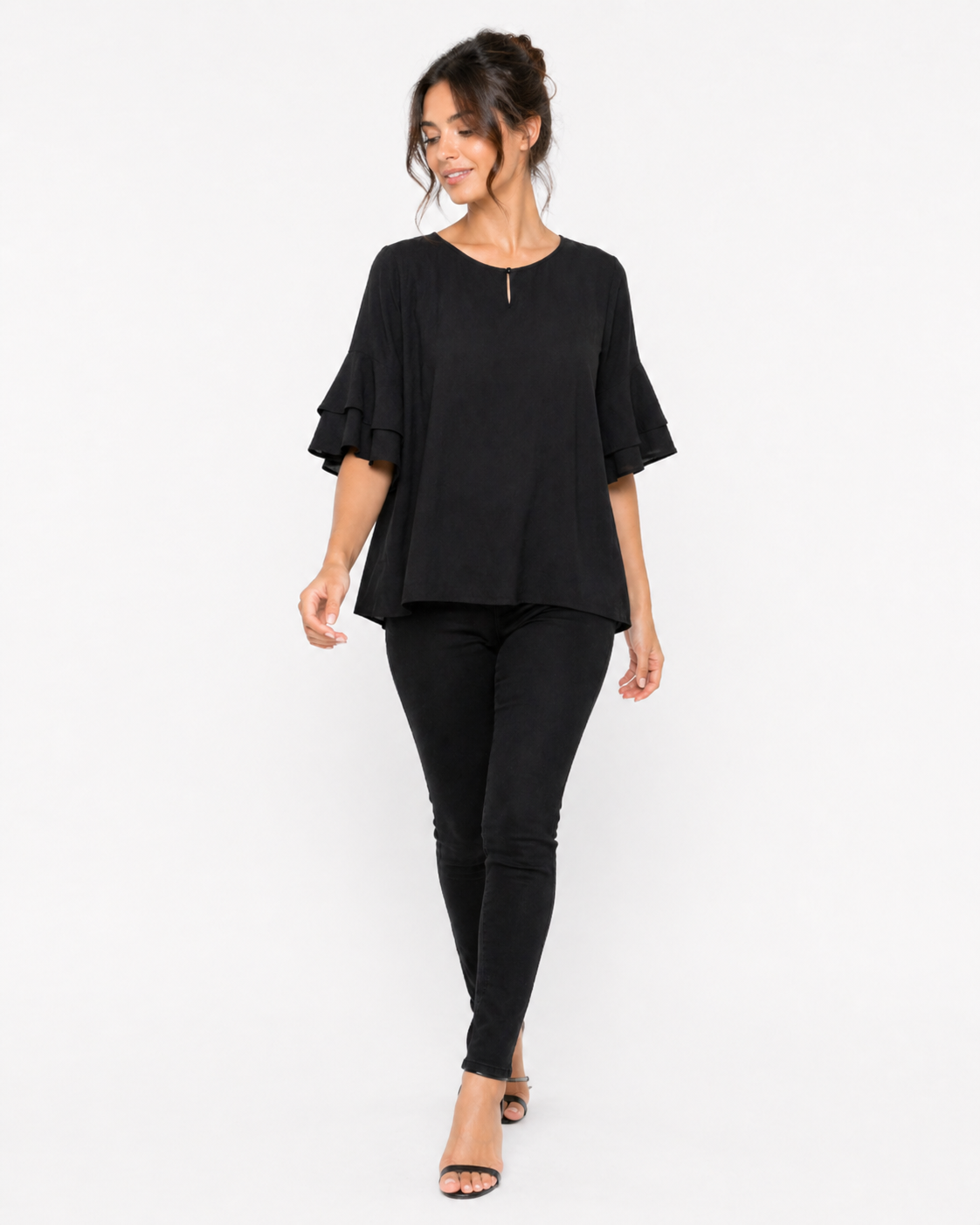 New Vetinee Women's Crew Neck Casual Loose Tops