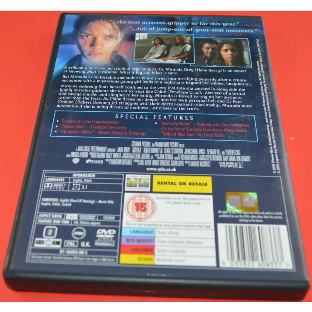 DVD GOTHIKA (PREVIOUSLY OWNED)GOOD CONDITION - TMD167207