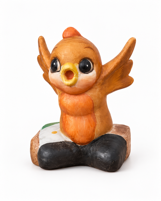 Hand-Painted Bird Figurine | Vintage Collectible Decor