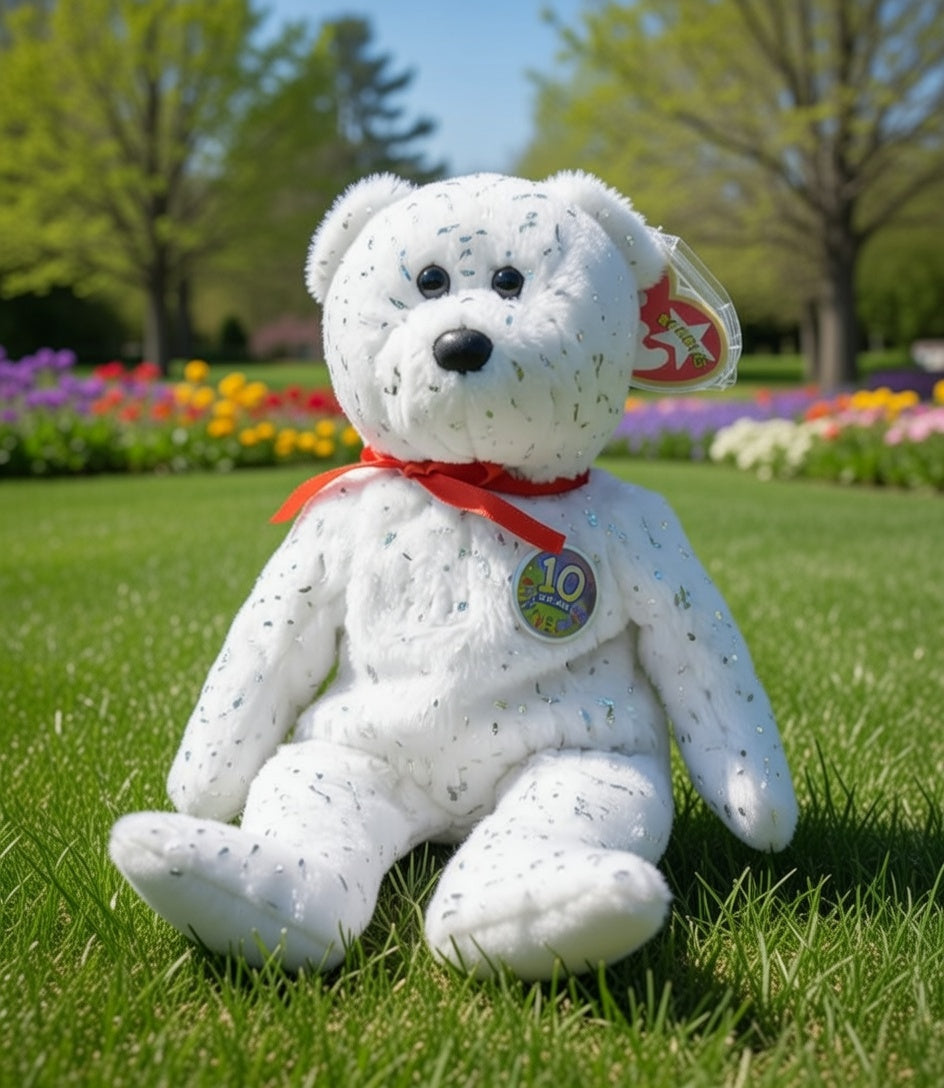 Beanie Babies Decade Anniversary Bear"
