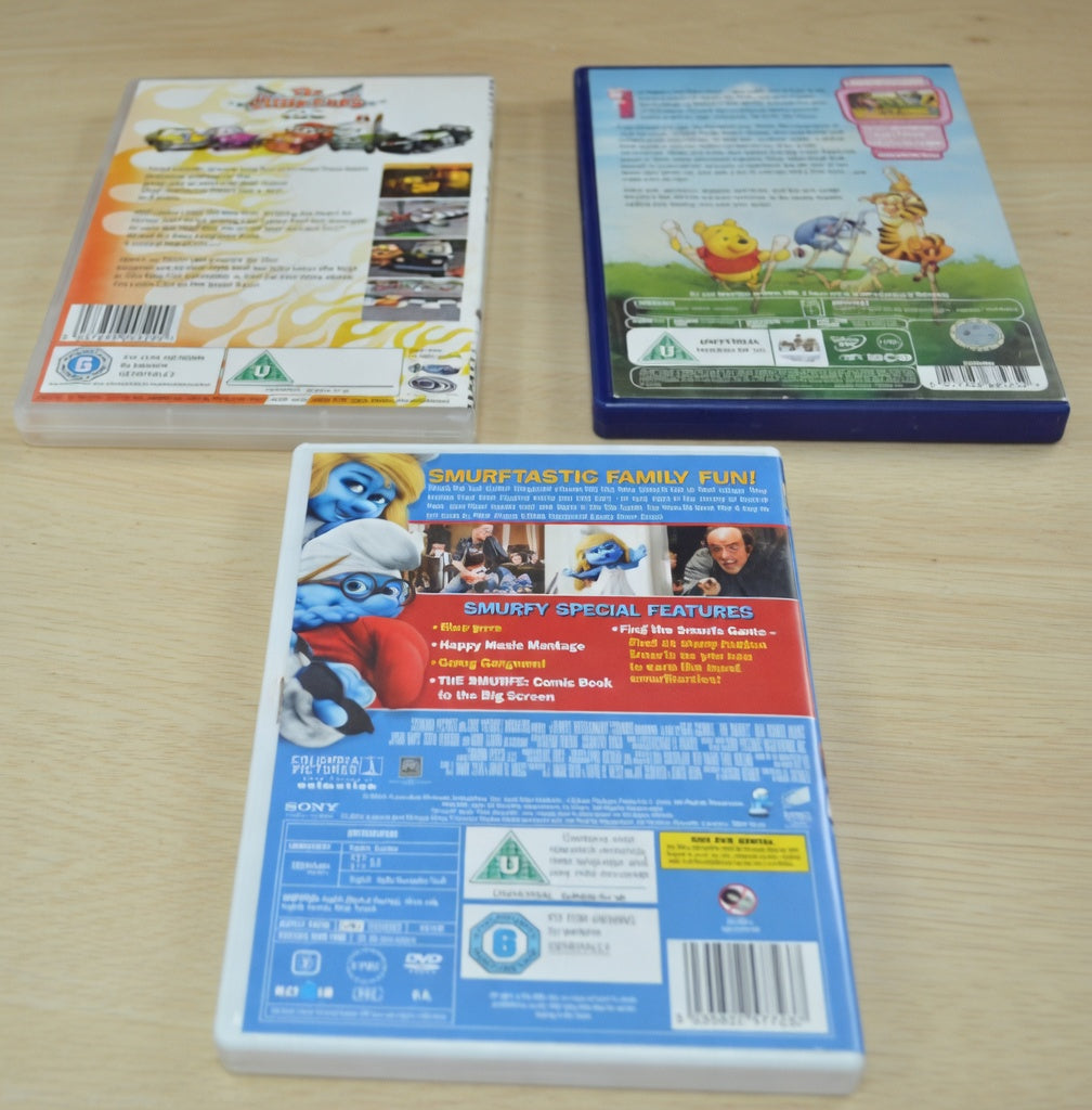SIX CHILDREN'S DVD'S(PREVIOUSLY OWNED) GOOD CONDITION