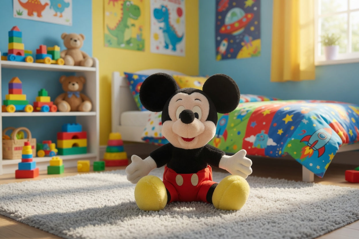 MICKEY MOUSE AND PIGLET SOFT TOYS