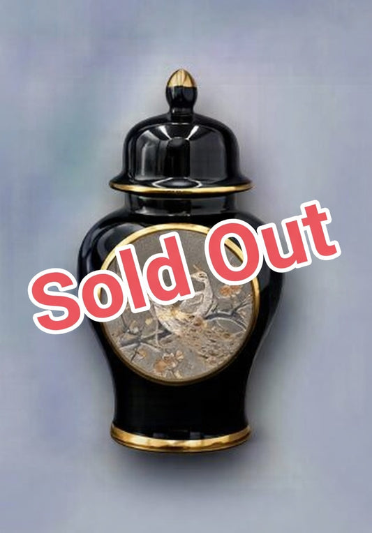 ART OF CHOKIN LIDDED VASE GINGER JAR