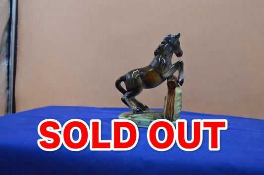 Unusual Foreign Horse Figurine in Action