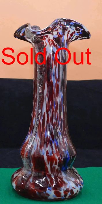 MURANO MULTICOLOURED 12 INCH ART GLASS VASE(PREVIOUSLY OWNED) VERY GOOD CONDITION