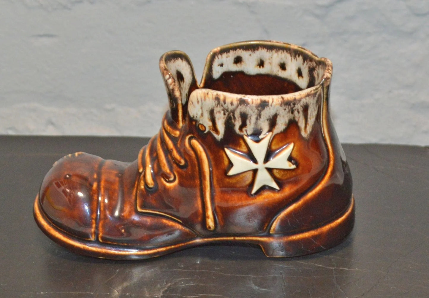 Ornamental Blue & Brown Boot Duo £7.50 FREE UK POSTAGE - TMD167207