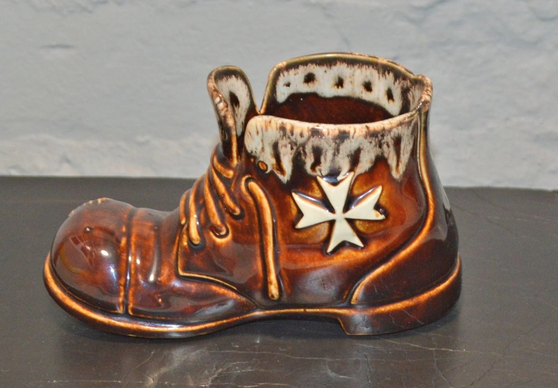 Ornamental Blue & Brown Boot Duo £7.50 FREE UK POSTAGE - TMD167207
