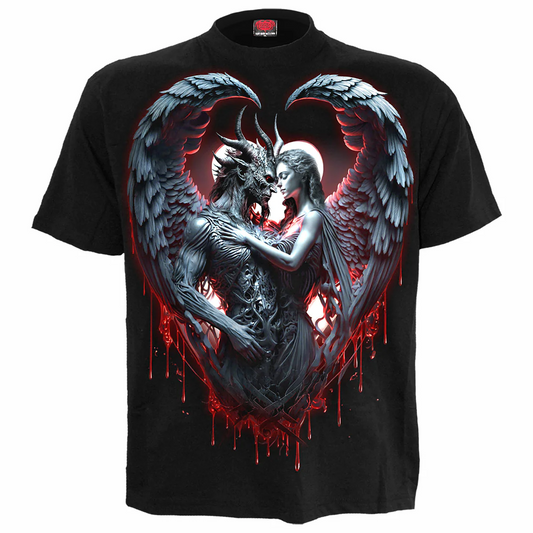 BRAND NEW SPIRAL DIRECT SOLEMN VOW FRONT PRINT MENS BLACK T-SHIRT - TMD167207